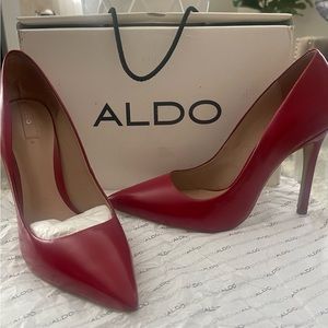 Aldo Red Pump Heels
